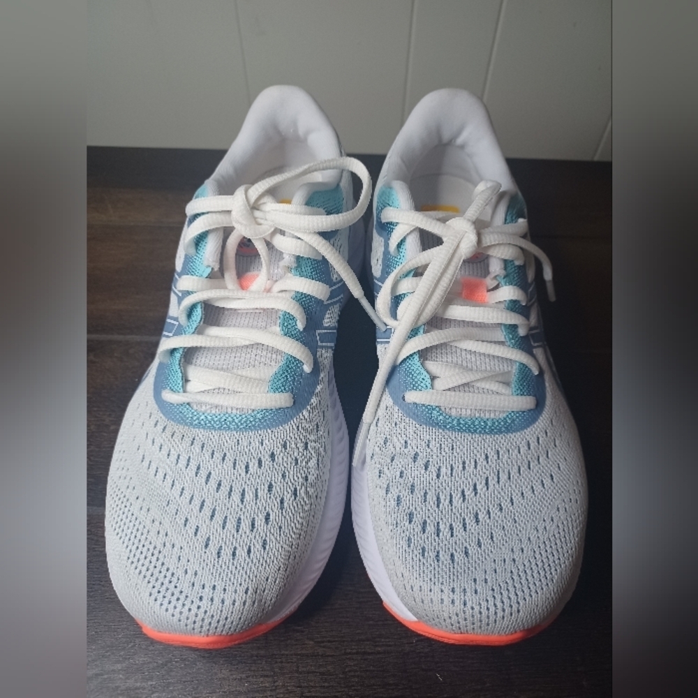 Asics Women's Athletic Shoes - White and Blue